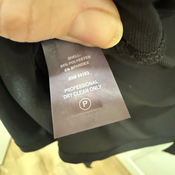 Calvin Klein Black Wrap Dress - Picture 4 of 5